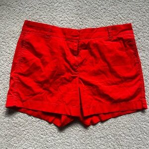 J. Crew Vivid Red Women's Bermudas